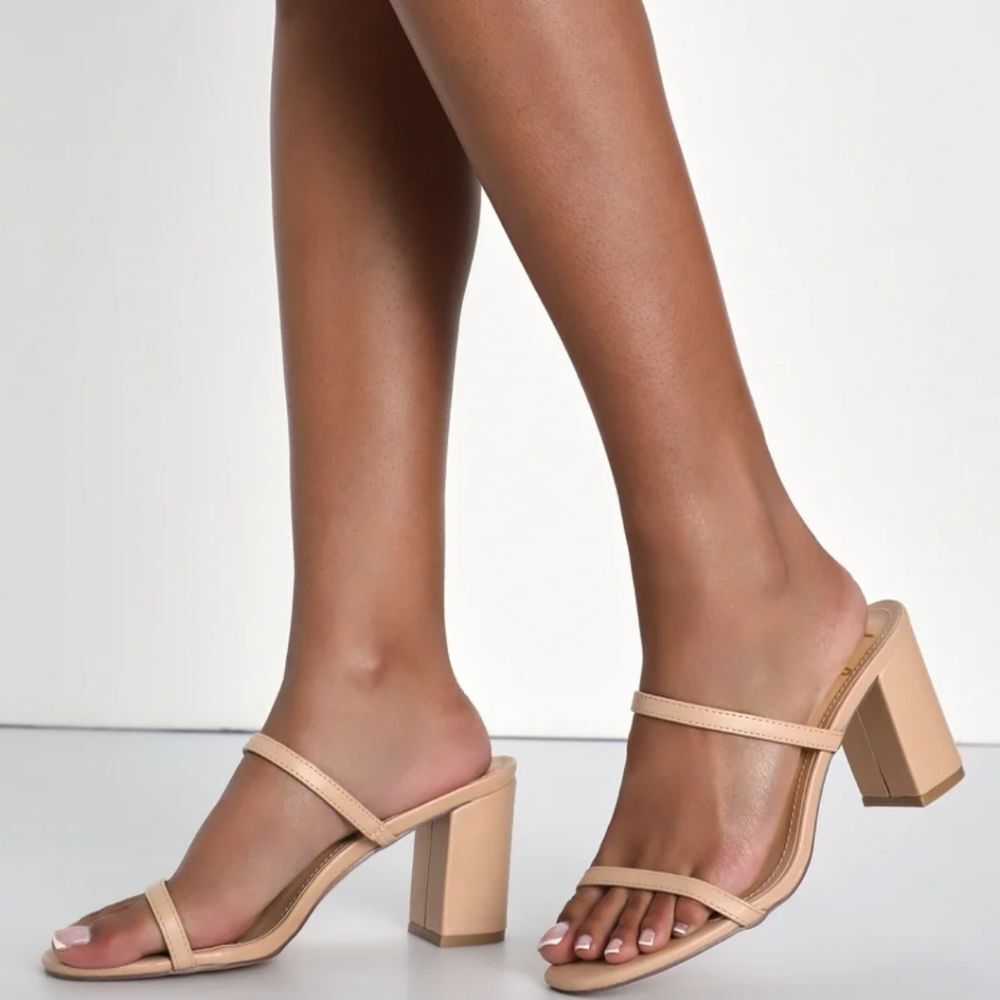New Lulus Ariellie Light Nude High Heel Sandals